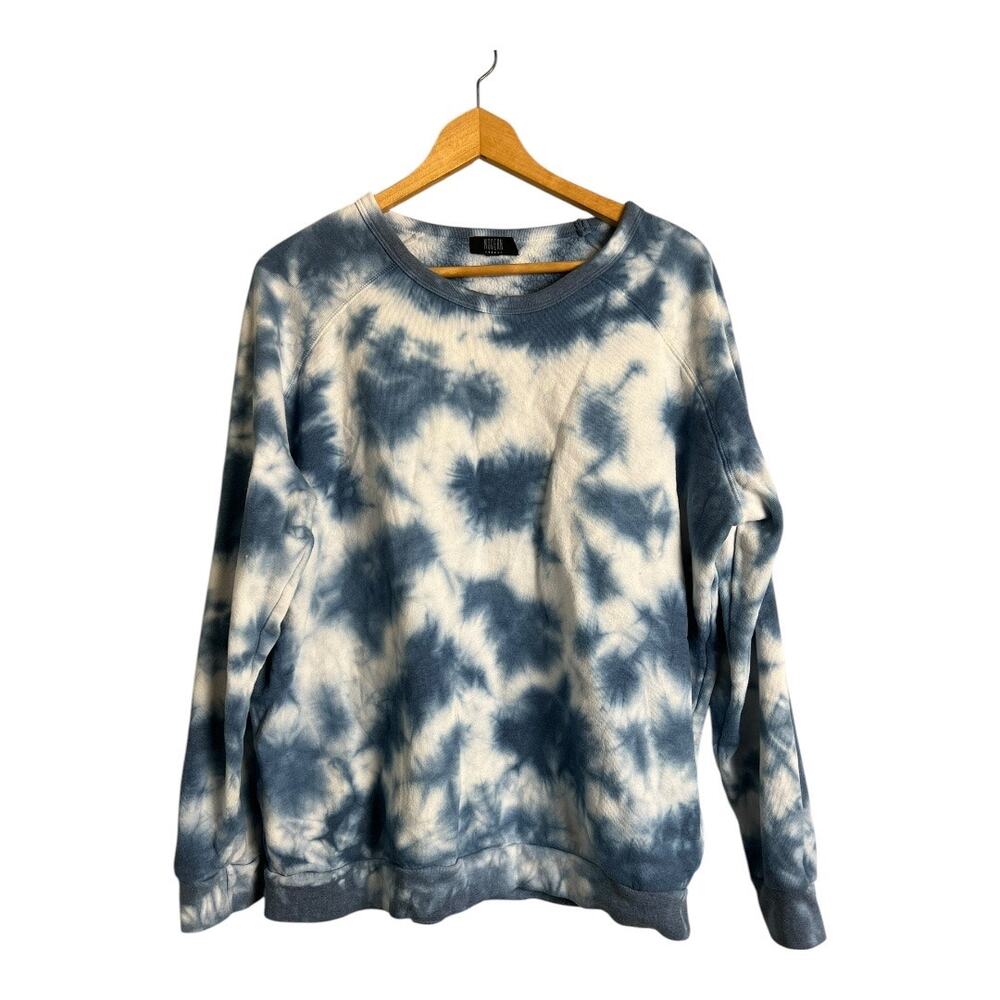 Modern Canvas Tie Dyed Sweatshirt Pullover Casual Athleisure Streetwear XL